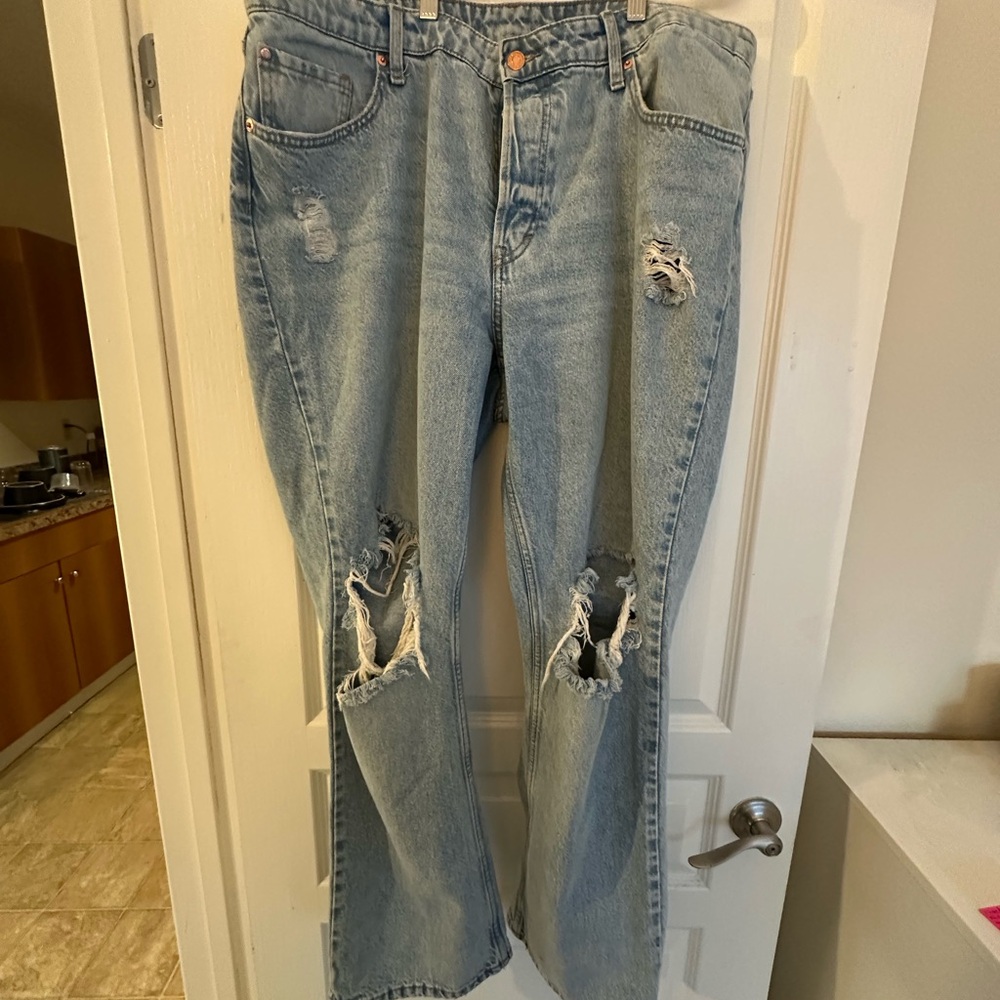 Distressed Denim Jeans